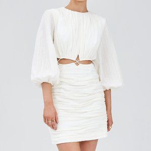 NWT Finders Keepers Olympia LS Cutout Mini Dress